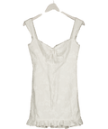 House of CB White Odessa Embroidered Mini Dress - Fuller Cup UK S - Reliked
