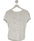 House of CB Yves White Knit Top UK L+ - Reliked