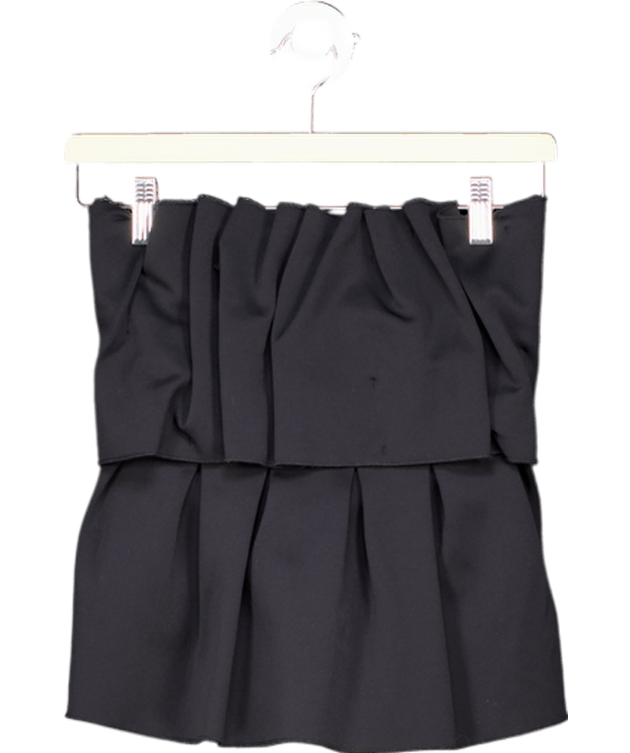 HOUSE OF DAGMAR Black Sculpted Tube Top UK 8 - Reliked