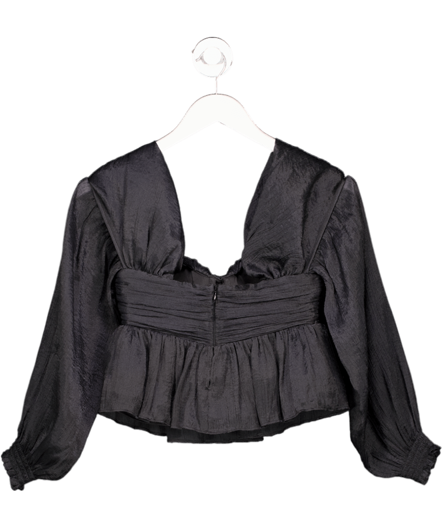 House of Harlow 1960 Black X Revolve Burna Blouse UK XXS - Reliked