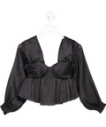 House of Harlow 1960 Black X Revolve Burna Blouse UK XXS - Reliked