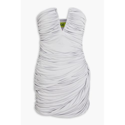 Gauge81 Grey Talsi Plunge Strapless miniDress UK XS