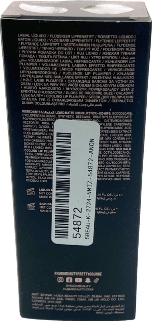 Huda Beauty Grunge Lip Duo Ex - Wife and Goth Gloss 4.5 ml - Reliked