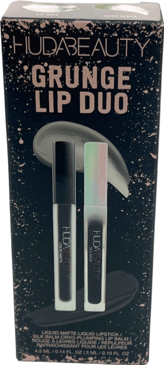 Huda Beauty Grunge Lip Duo Ex - Wife and Goth Gloss 4.5 ml - Reliked