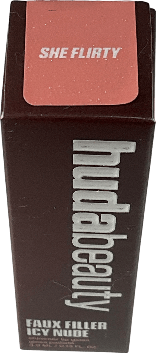 Huda Beauty Icy Nude Faux Filler Lip Gloss She Flirty 3.9ml - Reliked