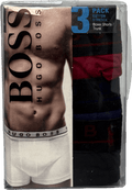 hugo boss Black 3 - pack Navy/black/burgundy Logo Cotton Stretch Boxer Briefs UK S - Reliked