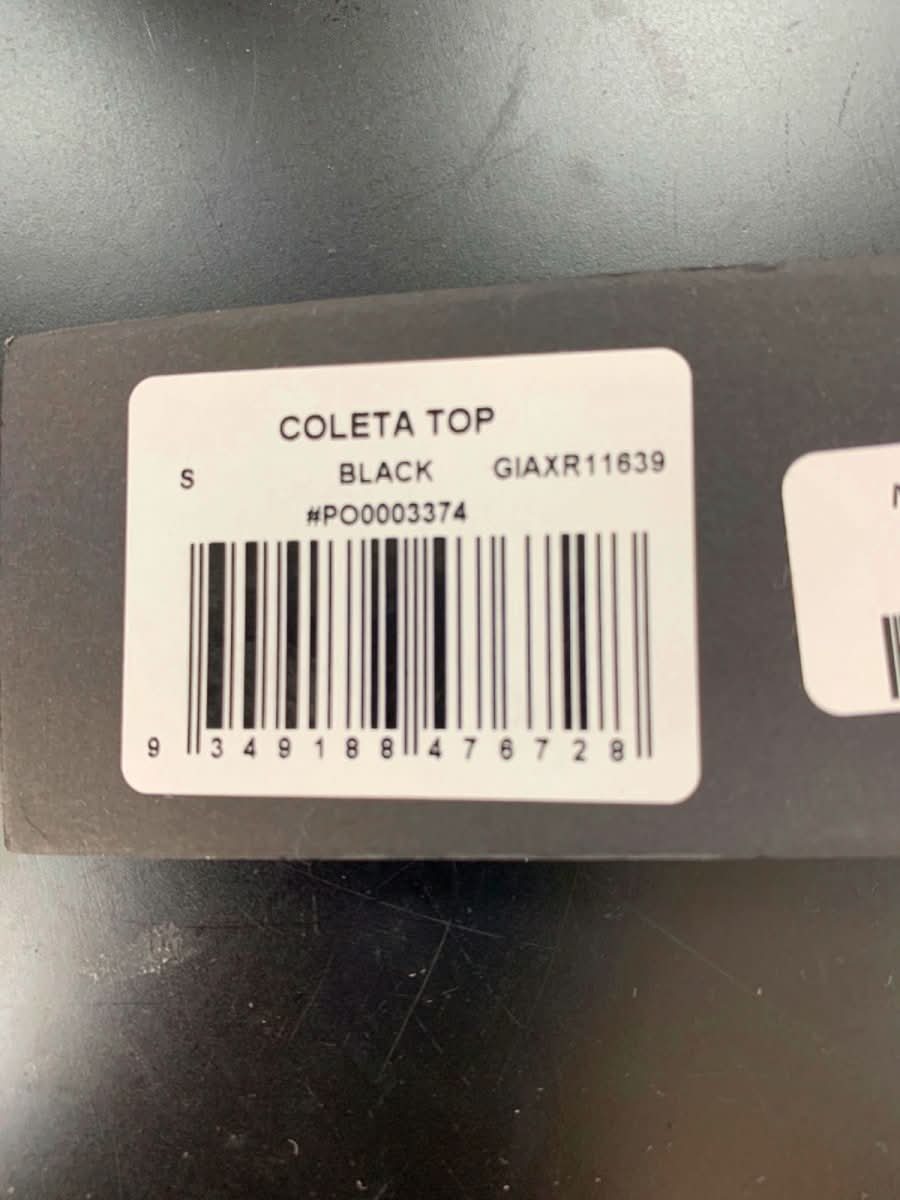 I.AM.GIA Black crystal studded Coleta Top S - Reliked