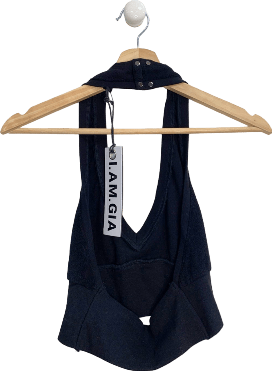 I.AM.GIA Black crystal studded Coleta Top S - Reliked