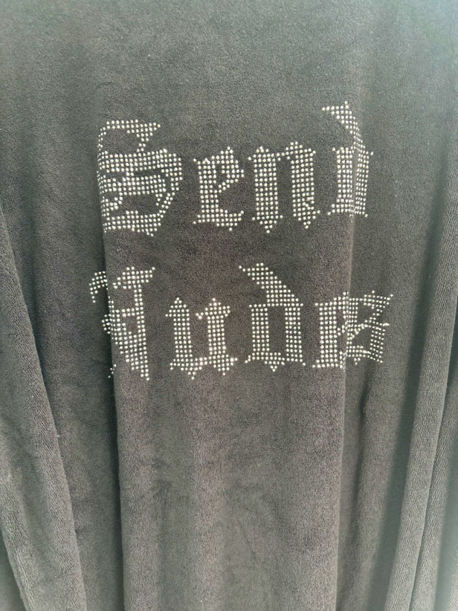 I.AM.GIA Black Send Nudes Kimono Robe One Size - Reliked