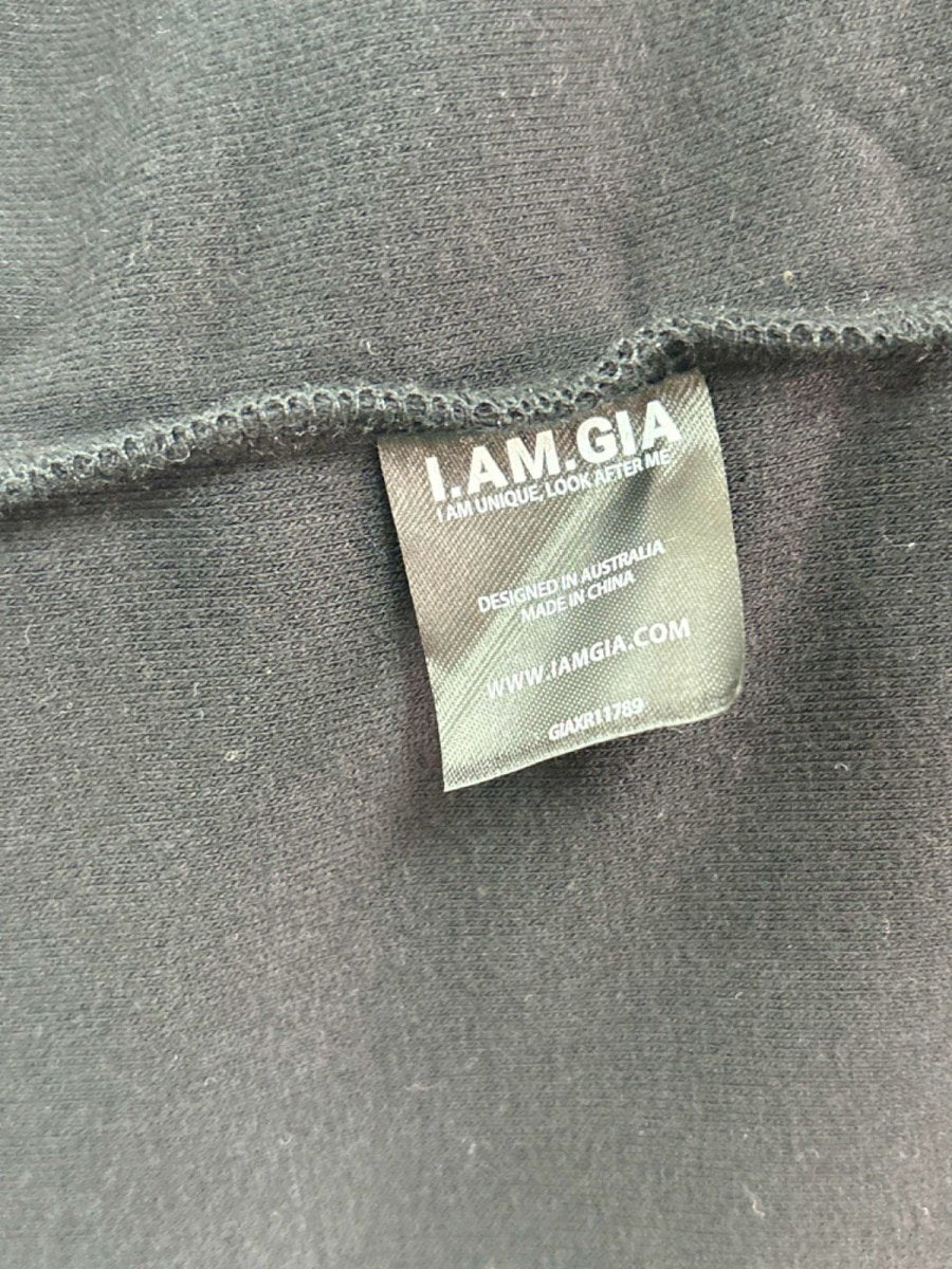 I.AM.GIA Black Send Nudes Kimono Robe One Size - Reliked