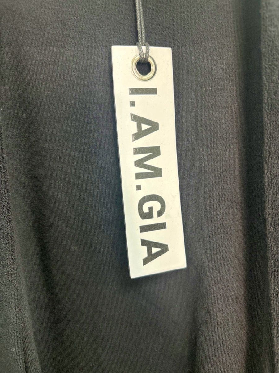 I.AM.GIA Black Send Nudes Kimono Robe One Size - Reliked