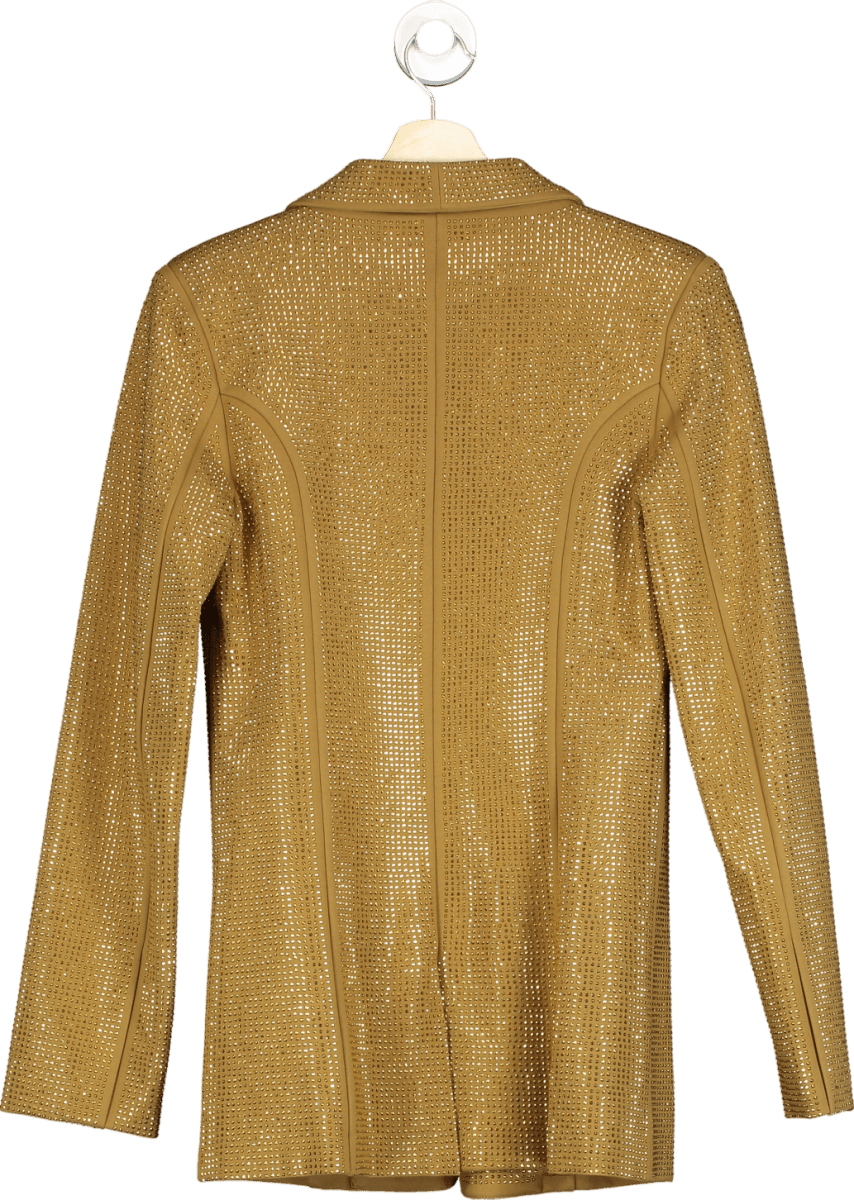 I.AM.GIA Gold Embellished Mariah Blazer UK S - Reliked