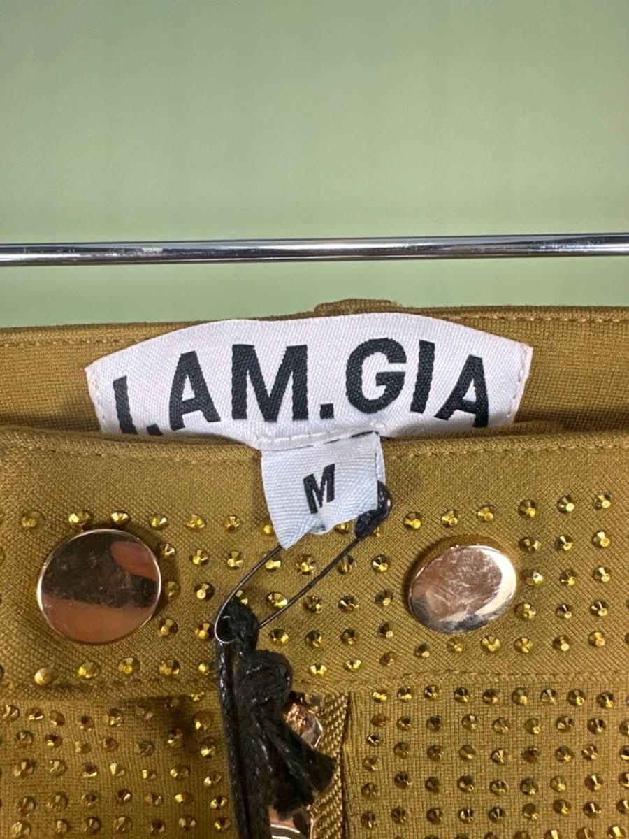 I.AM.GIA Gold Mariah Trousers UK M - Reliked