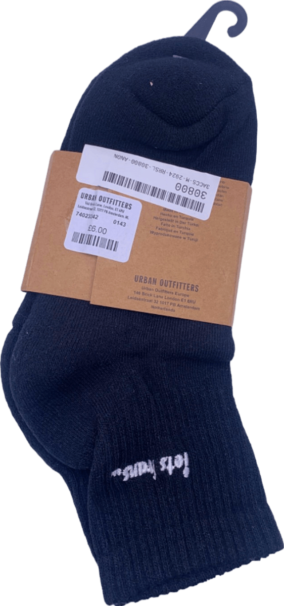 iets frans Black Recycled Yarn Socks One Size - Reliked