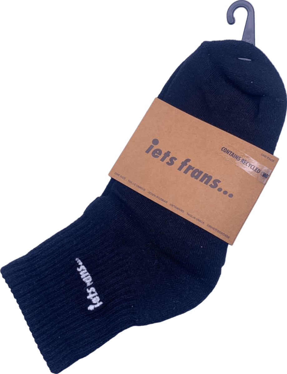 iets frans Black Recycled Yarn Socks One Size - Reliked