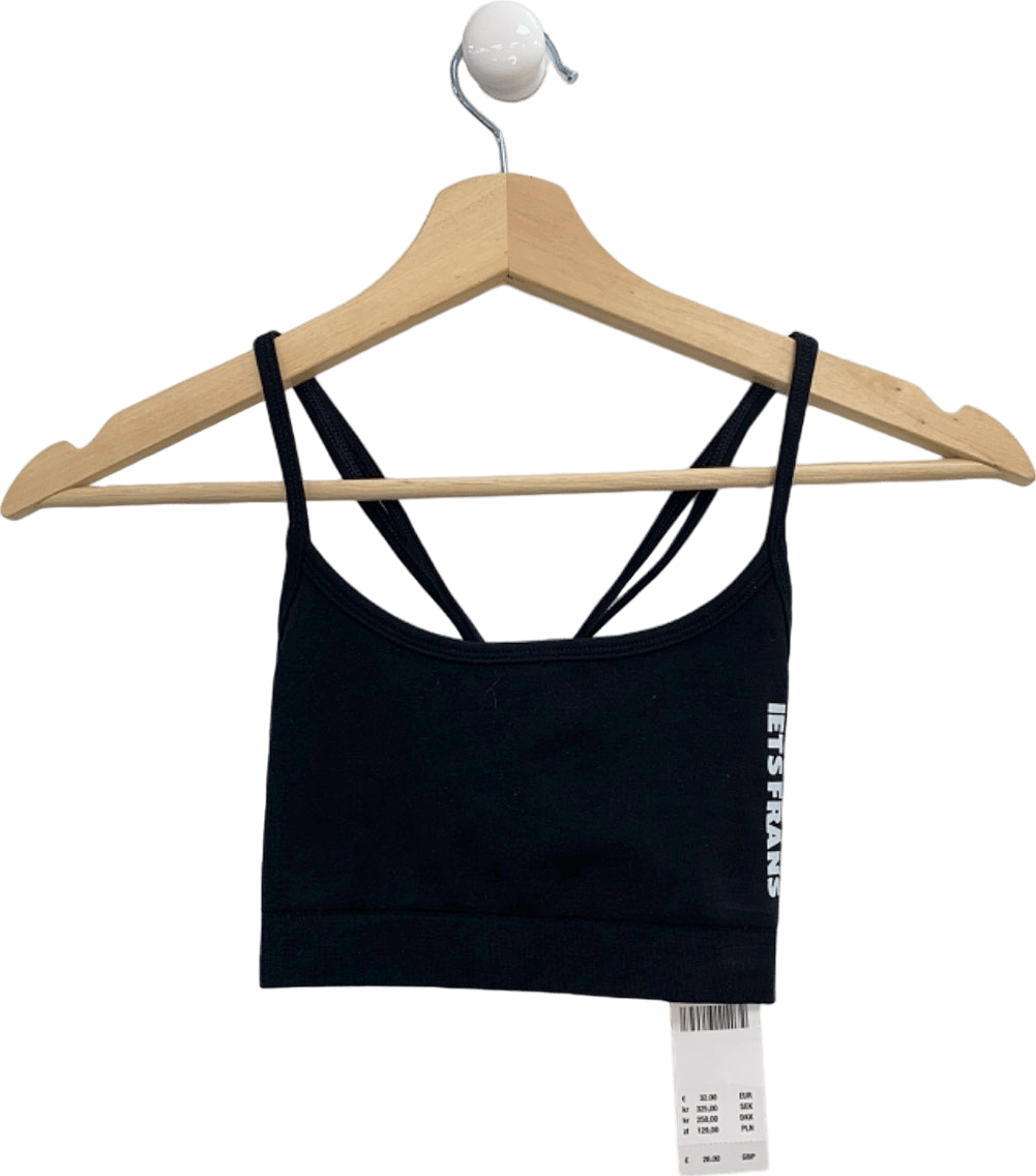 Iets Frans Black Sports Bra S - Reliked