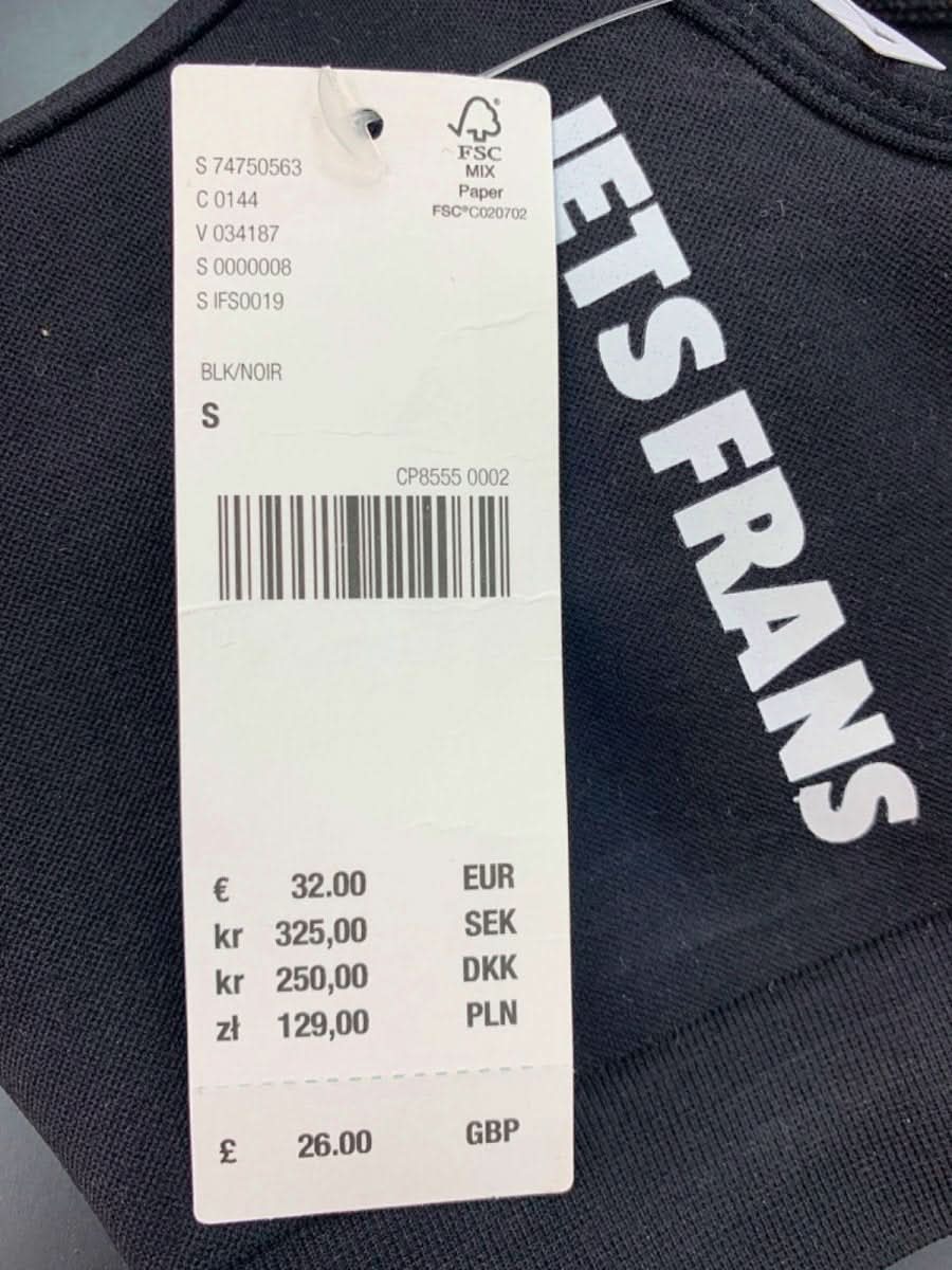 Iets Frans Black Sports Bra S - Reliked