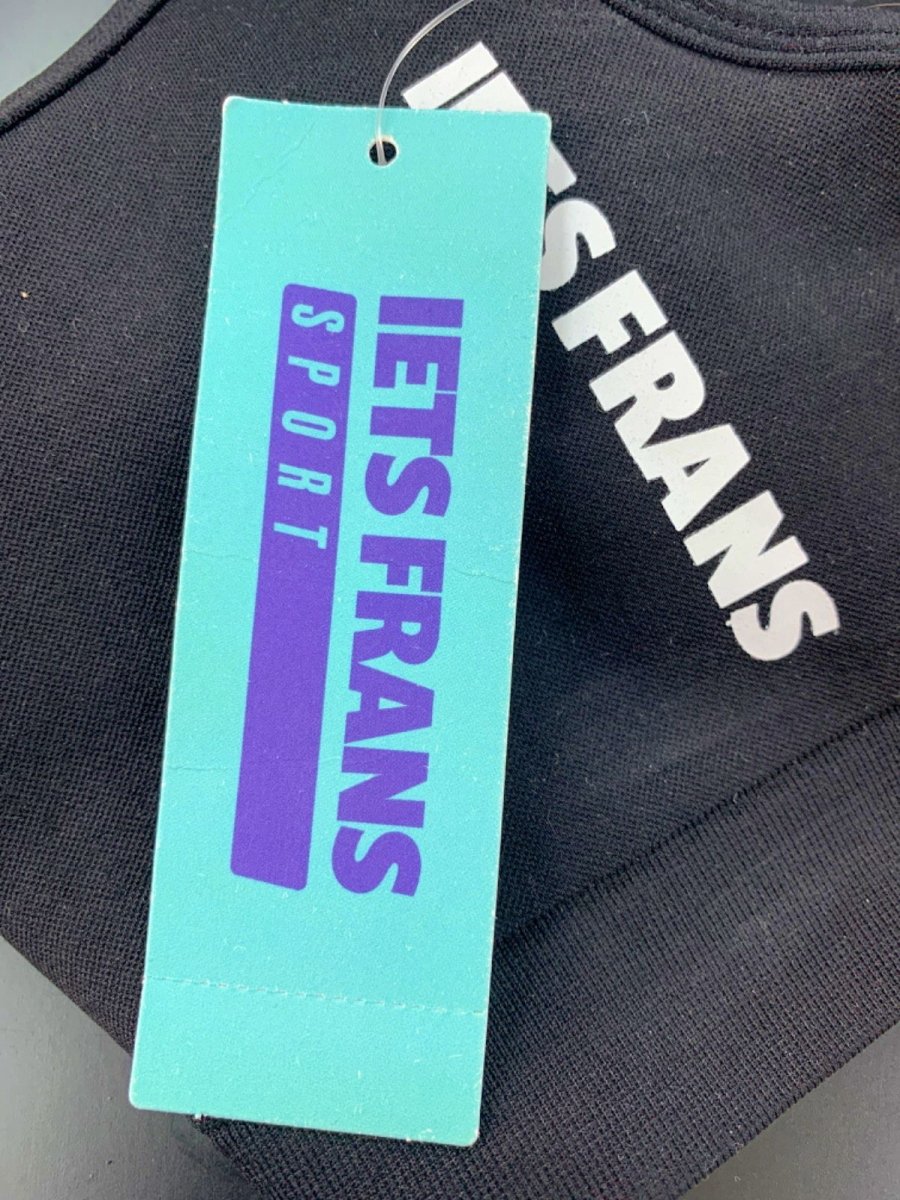 Iets Frans Black Sports Bra S - Reliked