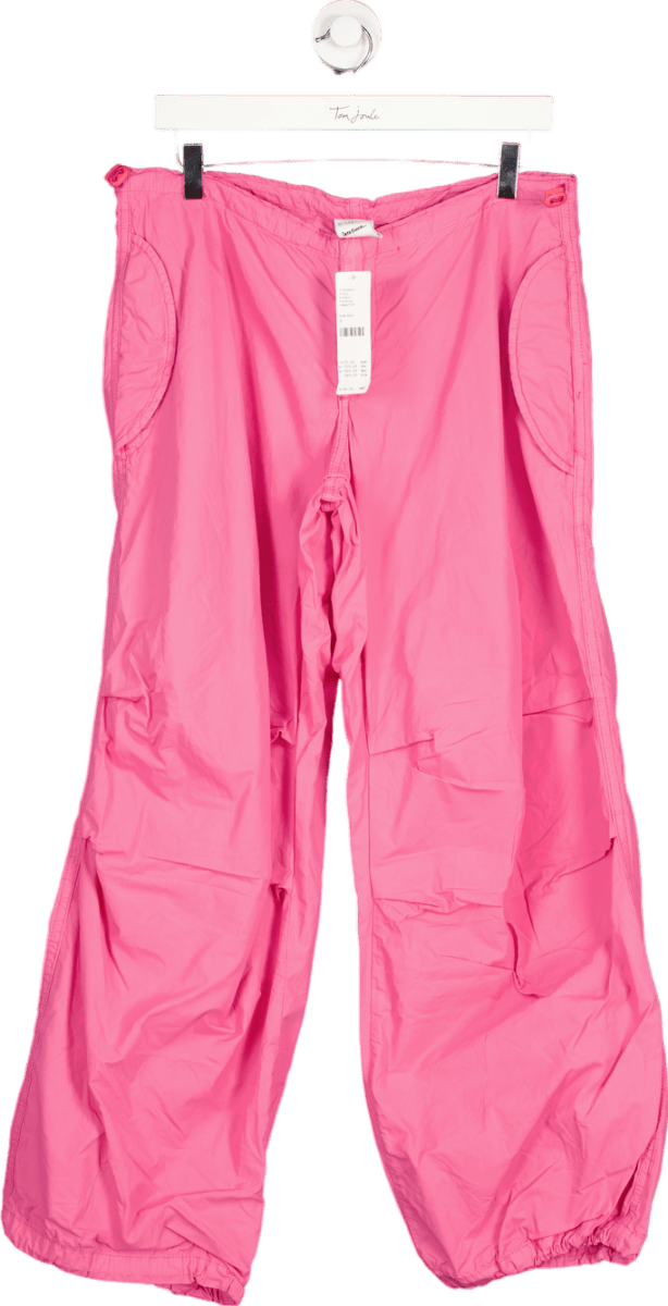 iets frans Pink Cotton Cargo Trousers S - Reliked
