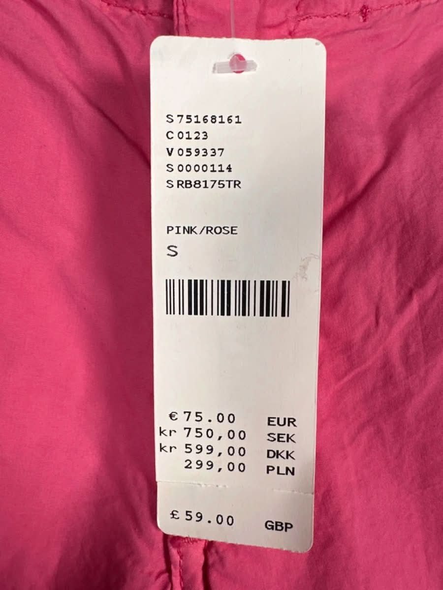 iets frans Pink Cotton Cargo Trousers S - Reliked