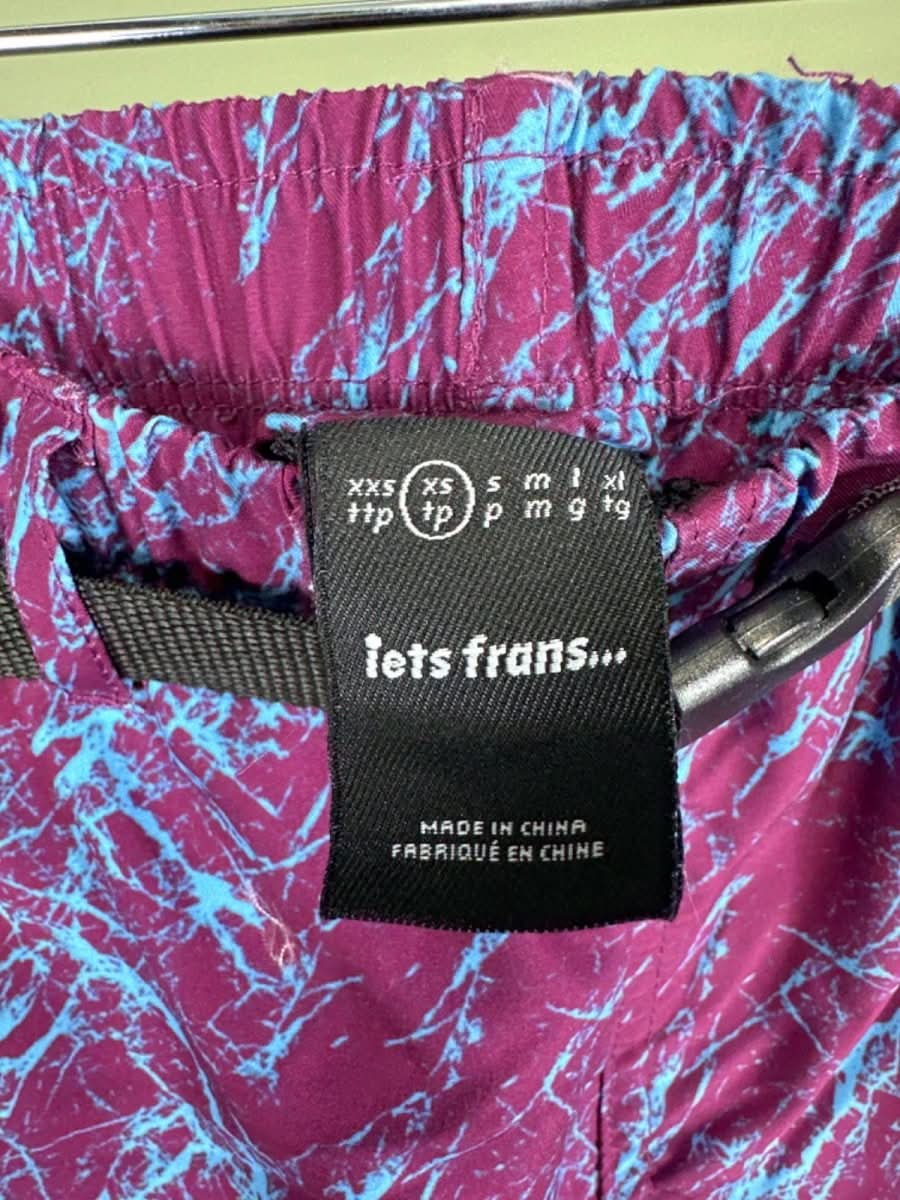 iets frans... Purple Patterned Swim Shorts M - Reliked