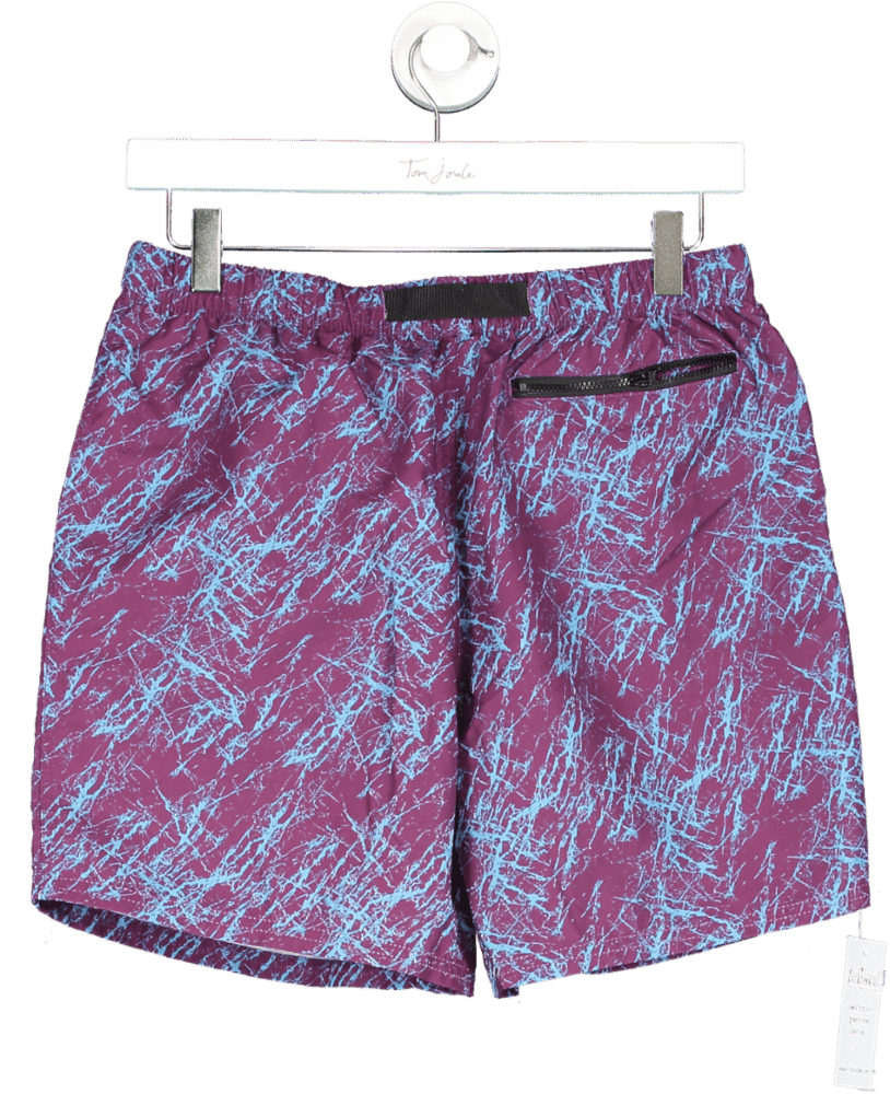 iets frans... Purple Patterned Swim Shorts M - Reliked