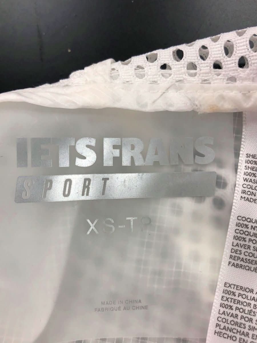 iets frans White Mesh - Panelled Hooded Vest XS - Reliked