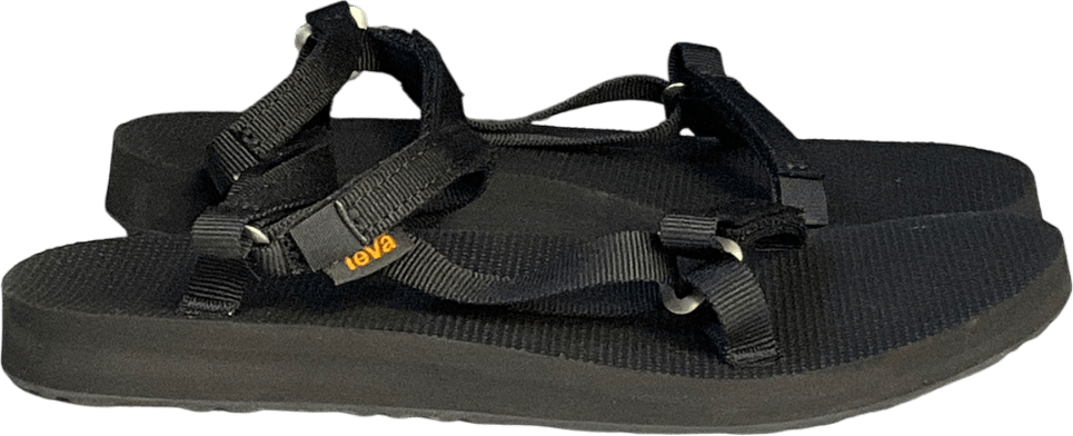 Illesteva Black Original Universal Slim Flat Sandals UK 5 EU 38 👠 - Reliked