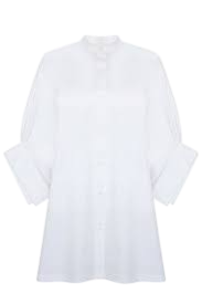 Piece of White Cotton Poplin Kelly Shirt Dress UK XS