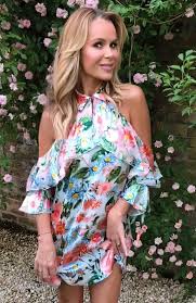 ALICE + OLIVIA Multicoloured Blayne Cold-shoulder Floral-print Fil Coupé Mini Dress UK XS
