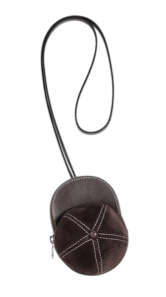 JW ANDERSON Black Cap Nano Leather Cross-body Bag One Size