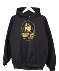 Independent Culture Club Black Sushi Me Rolling Hoodie UK L - Reliked