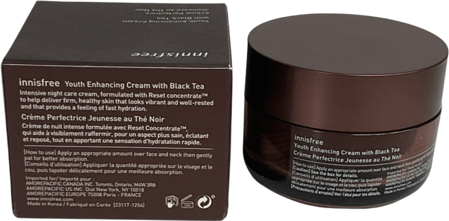 Innisfree Black Tea Youth Enhancing Cream 45ml - Reliked