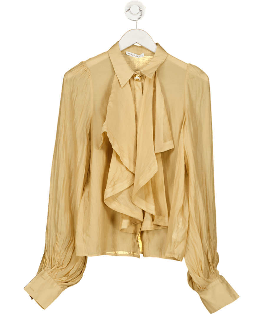 Interdee Beige Chemise Shirt UK S - Reliked