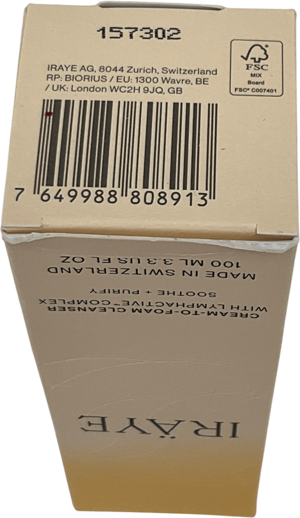 iraye Cream To Foam Cleanser 100ml - Reliked