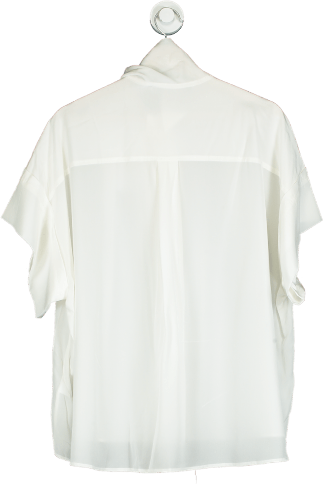 IRO Cream Asymmetric Collar Shirt UK 8 - Reliked