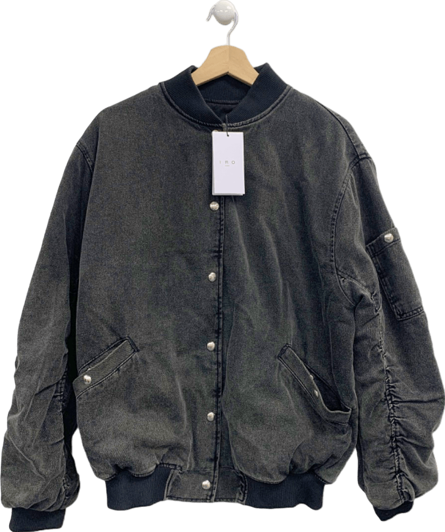 IRO Dark Grey ILARO Bomber Jacket UK 8 - Reliked