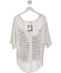 Iro jeans White Crochet T-shirt UK XS - Reliked