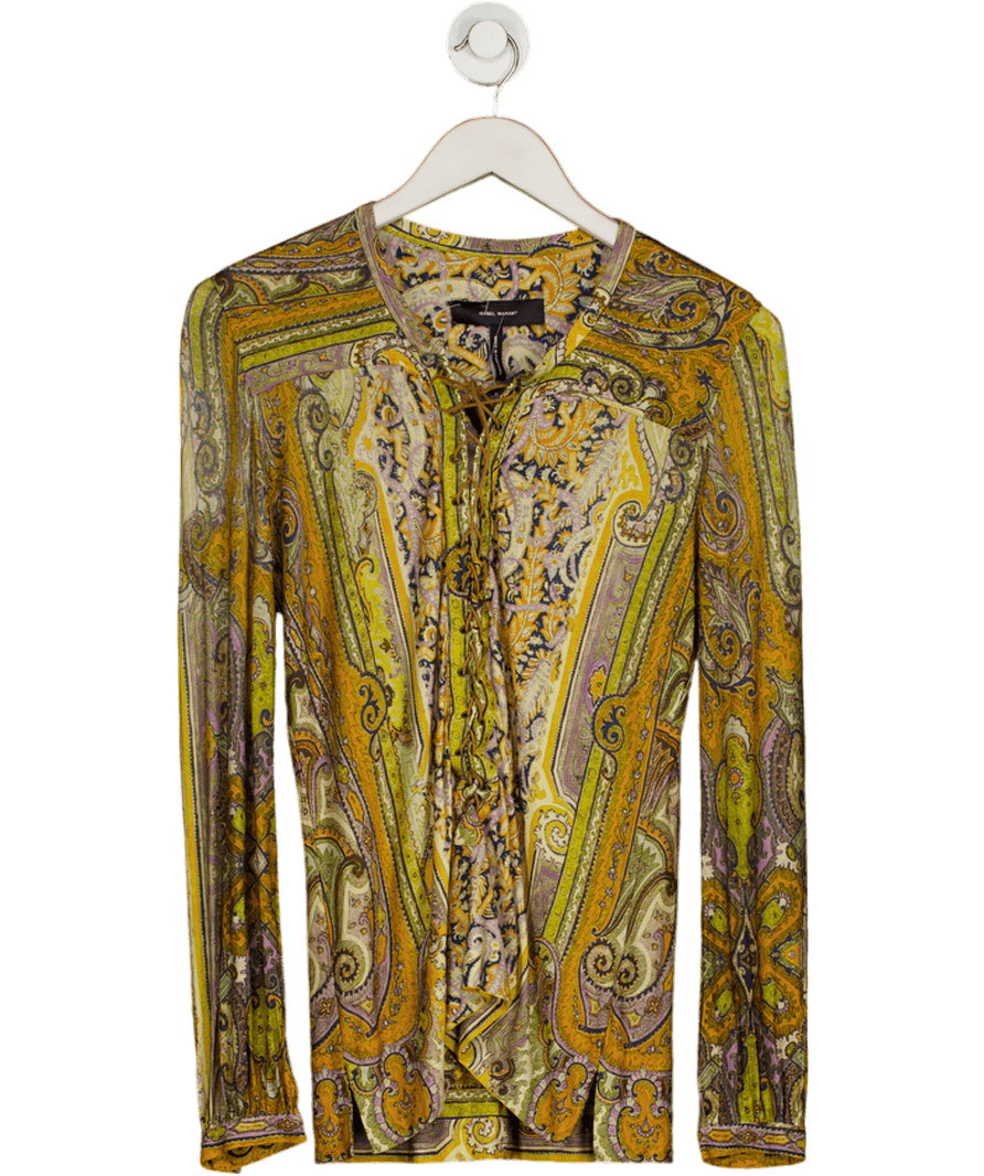 Isabel Marant Yellow Runway "maxence" Paisley Top UK 10 - Reliked