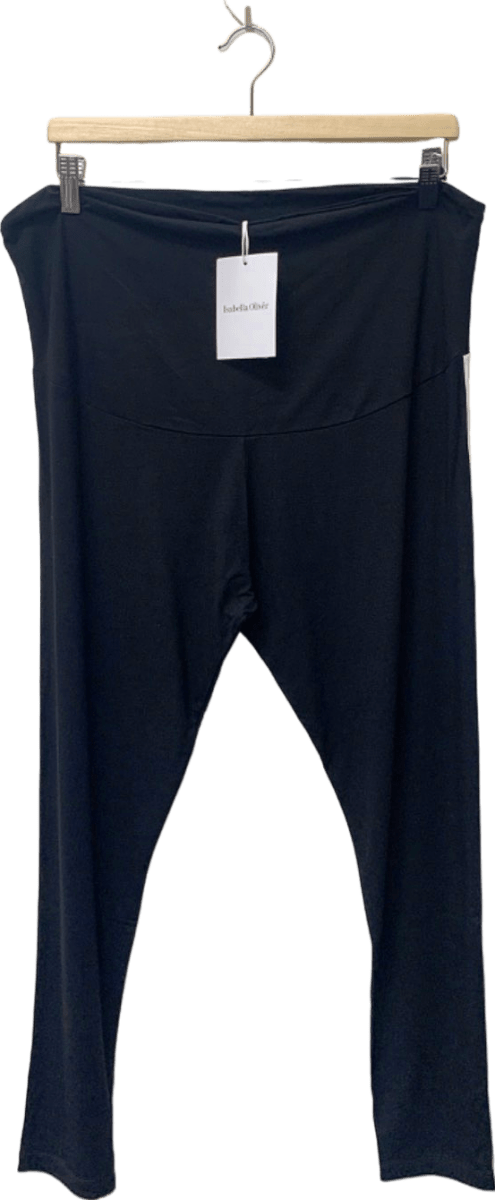 Isabella Oliver Black Willow Ecovero Maternity Leggings Size 5 UK 16 - 18 - Reliked