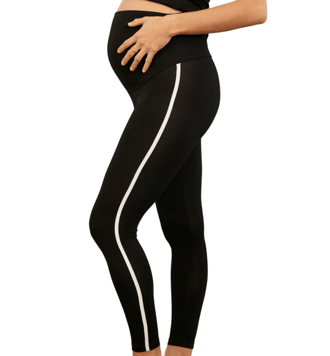 Isabella Oliver Black Willow Ecovero Maternity Leggings Size 5 UK 16 - 18 - Reliked