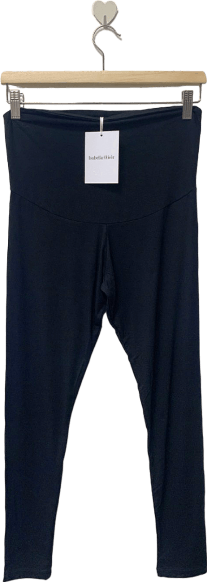 Isabella Oliver Black Willow Ecovero Maternity Leggings UK 8 - Reliked