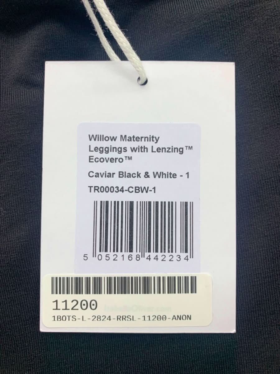 Isabella Oliver Black Willow Ecovero Maternity Leggings UK 8 - Reliked