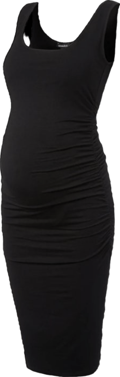 Isabella Oliver Ellis Ruched Side Maternity Dress, Black Sz3 UK 12 - Reliked