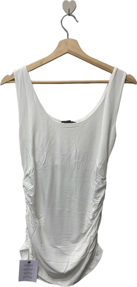 Isabella Oliver White The Maternity Tank with Lenzing ECOVERO Viscose SZ3 UK 12 - Reliked