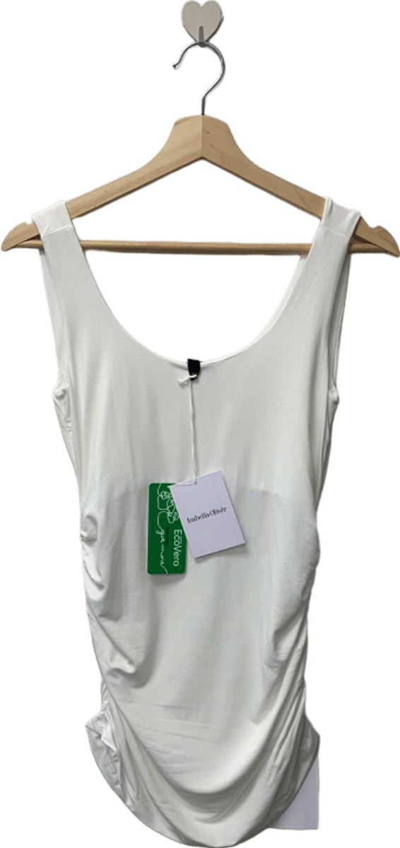 Isabella Oliver White The Maternity Tank with Lenzing ECOVERO Viscose SZ3 UK 12 - Reliked