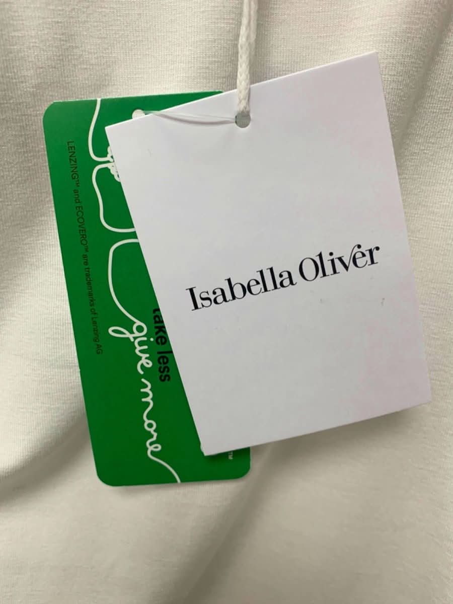 Isabella Oliver White The Maternity Tank with Lenzing ECOVERO Viscose SZ3 UK 12 - Reliked