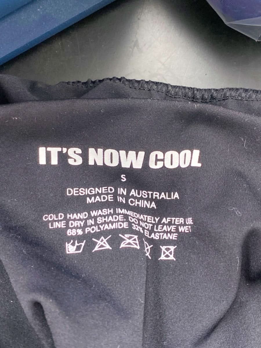 It's Now Cool Black Bikini Top UK M Bottoms UK S - Reliked