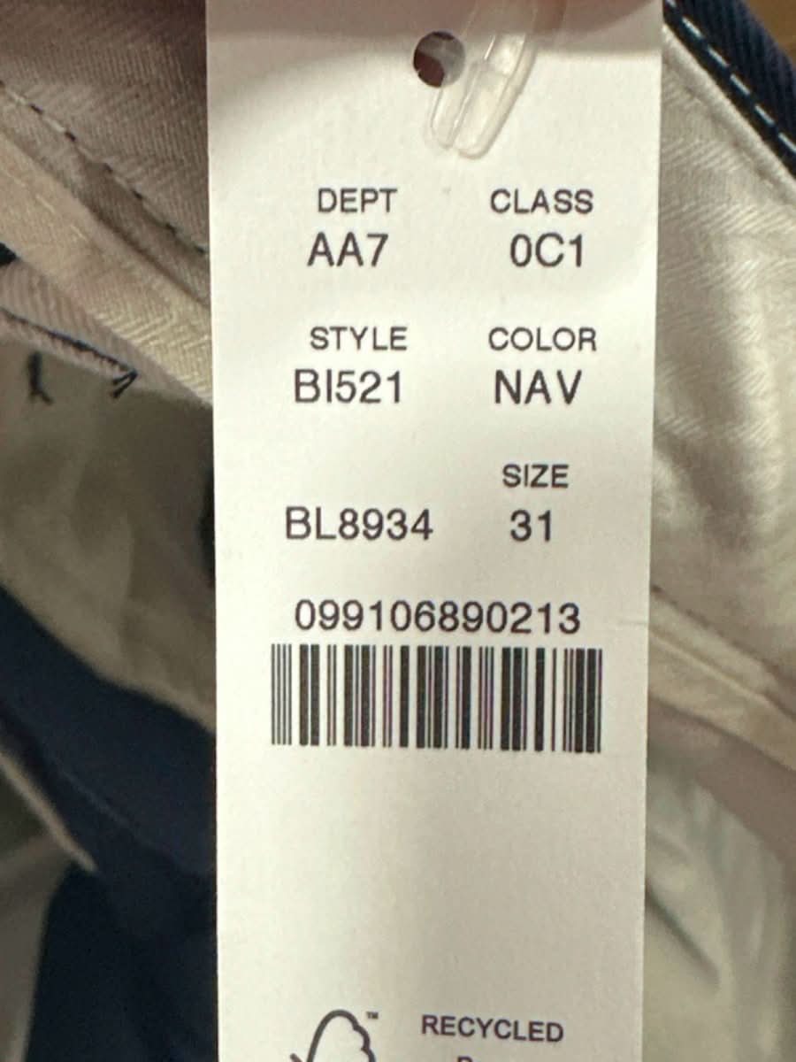 J Crew Navy Chinos W31 - Reliked