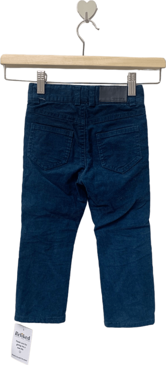 Jacadi Paris Blue Corduroy Trousers 3 Years - Reliked